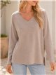 Jersey amplio de cuello pico