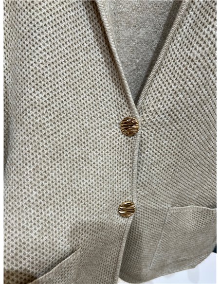 Weicher Strickblazer mit Taschen