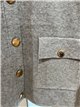 Jacke mit Stehkragen und goldenen Knöpfen