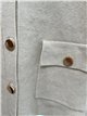 Chaqueta cuello alto con botones dorados