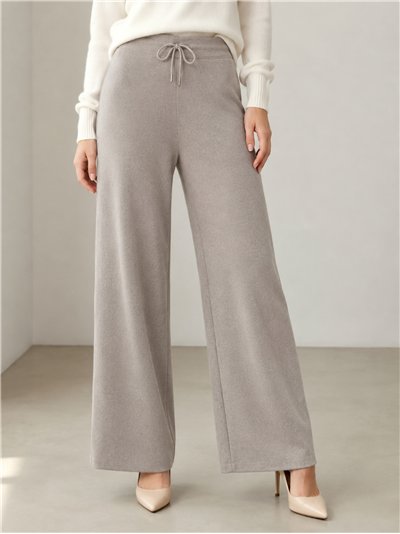 Pantalón punto wide leg