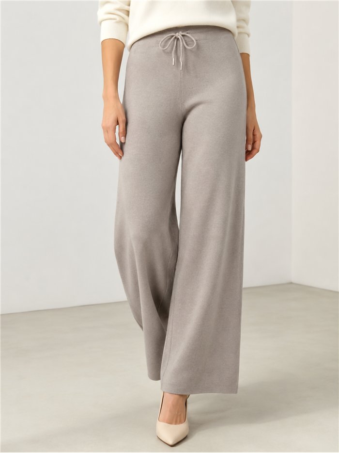 Pantalón punto wide leg