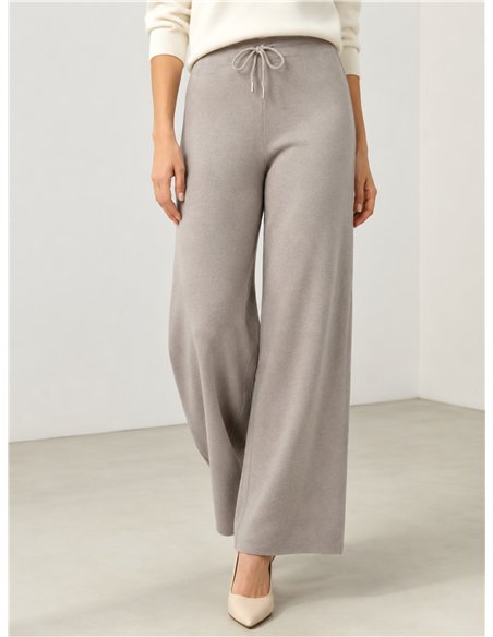 Pantalón punto wide leg