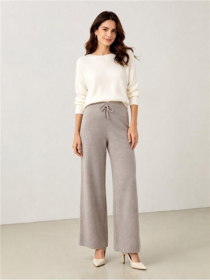 Pantalón punto wide leg