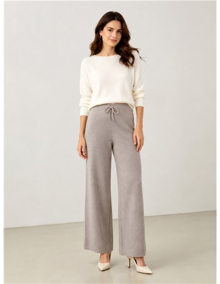 Pantalón punto wide leg