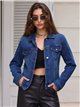 Chaqueta vaquera básica con bolsillos