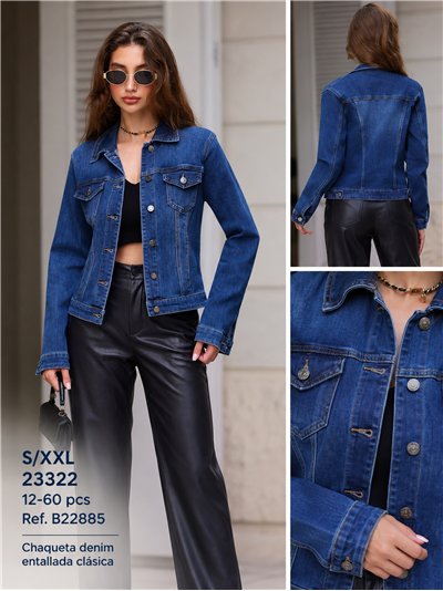 Chaqueta vaquera básica con bolsillos 2