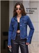 Chaqueta vaquera básica con bolsillos