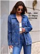 Chaqueta vaquera oversize con bolsillos