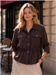 Utility shirt with adjustable waist