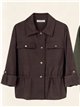 Utility shirt with adjustable waist