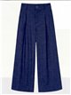 Pantalón wide leg efecto denim con pinzas