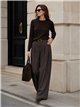 Pantalón wide leg de vestir con pinzas