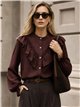 Blusa de rayas con volantes