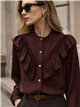 Blusa de rayas con volantes