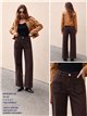 Weit geschnittene Jeans mit geflochtenen Taschen