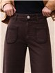 Weit geschnittene Jeans mit geflochtenen Taschen