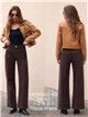 Weit geschnittene Jeans mit geflochtenen Taschen