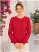 Pull basique en maille à col rond