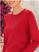 Pull basique en maille à col rond