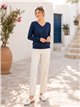 Essential v neck knit sweater