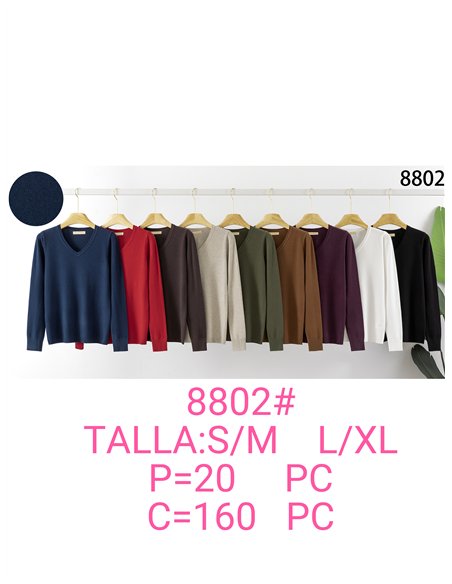 Essential v neck knit sweater