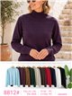 Suéter de gola alta plus size
