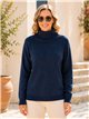 pull en maille à col roulé grande taille