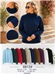 pull en maille à col roulé grande taille