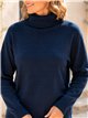 pull en maille à col roulé grande taille