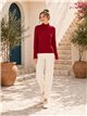 Ribbed roll neck sweater