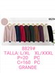 Chaqueta de punto relieve con bolsillo talla grande