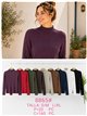 pull à col roulé en maille torsadée