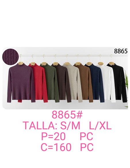 pull à col roulé en maille torsadée