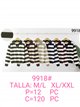 Jersey de punto cuello polo rayas