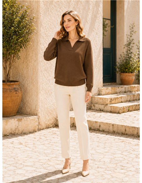 Jersey de punto cuello polo