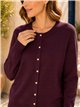 Chaqueta de punto con botones dorados