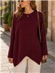 Asymmetrisch geripptes Oversize-Trikot