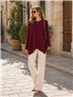 Asymmetrisch geripptes Oversize-Trikot