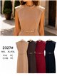 Vestido midi de punto detalle trenzado con cinturón
