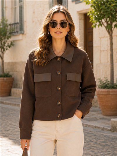 Chaqueta de punto con bolsillos