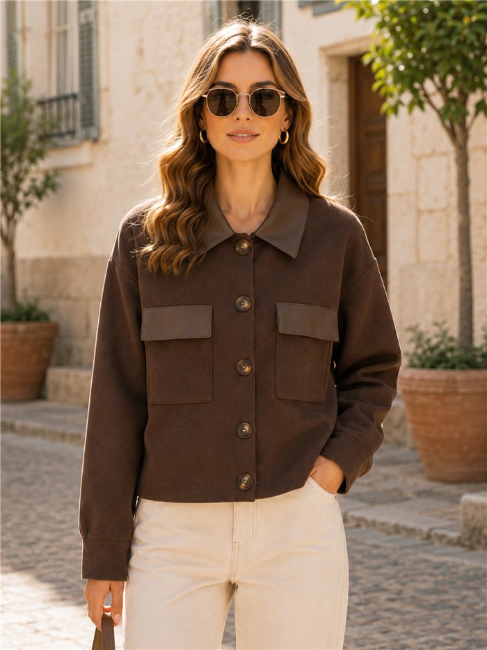 Chaqueta de punto con bolsillos