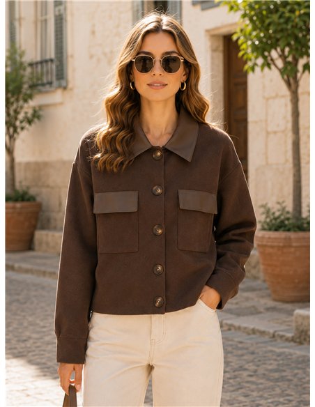 Chaqueta de punto con bolsillos