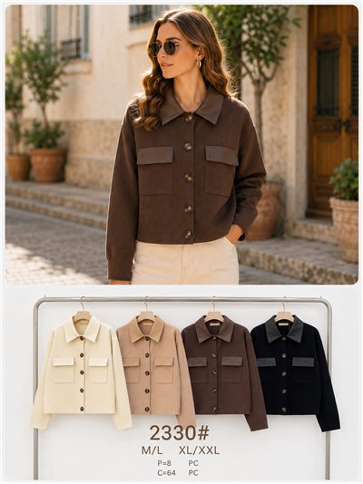 Chaqueta de punto con bolsillos 2