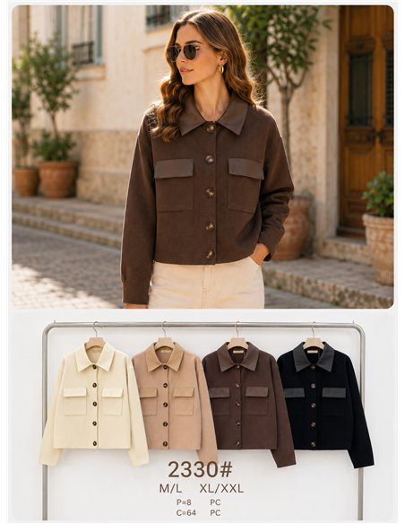 Chaqueta de punto con bolsillos