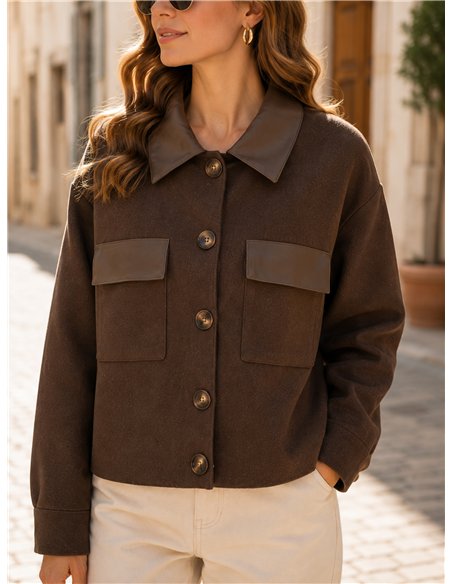 Chaqueta de punto con bolsillos