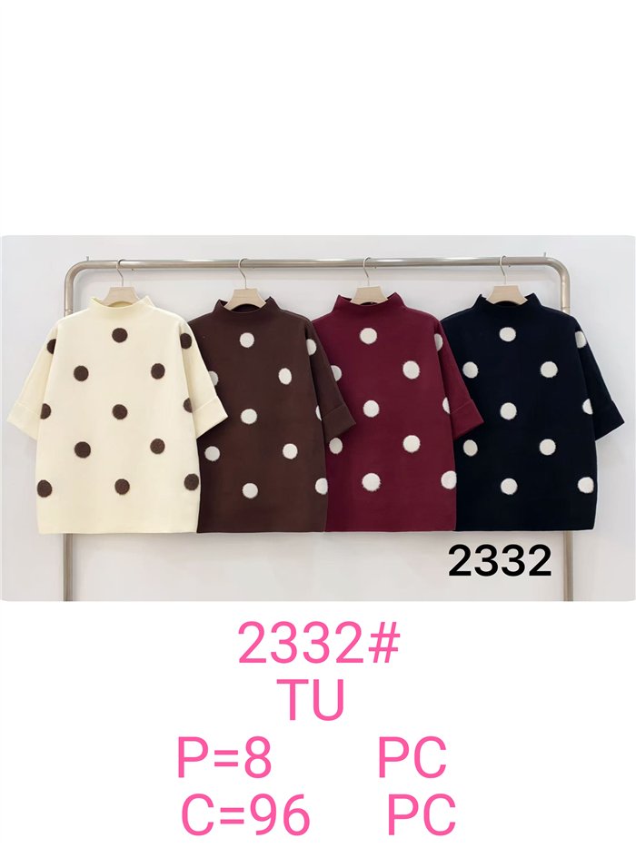 pull à pois oversize