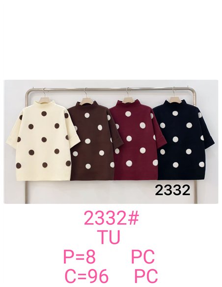pull à pois oversize