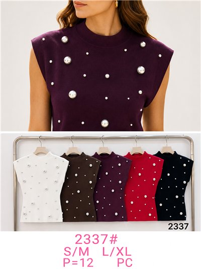 Top de punto con tachas 2