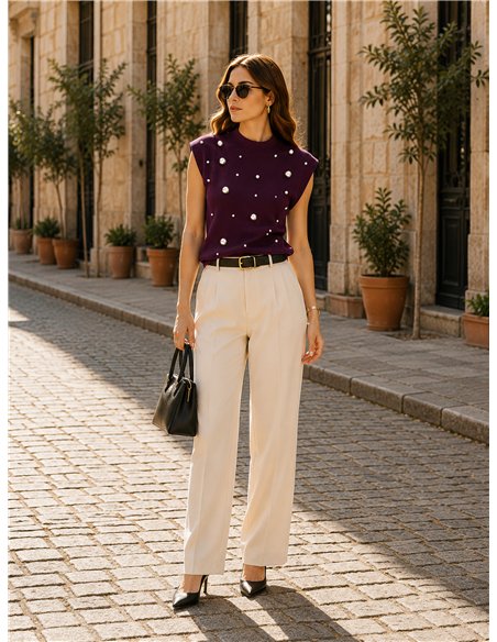 Top de punto con tachas